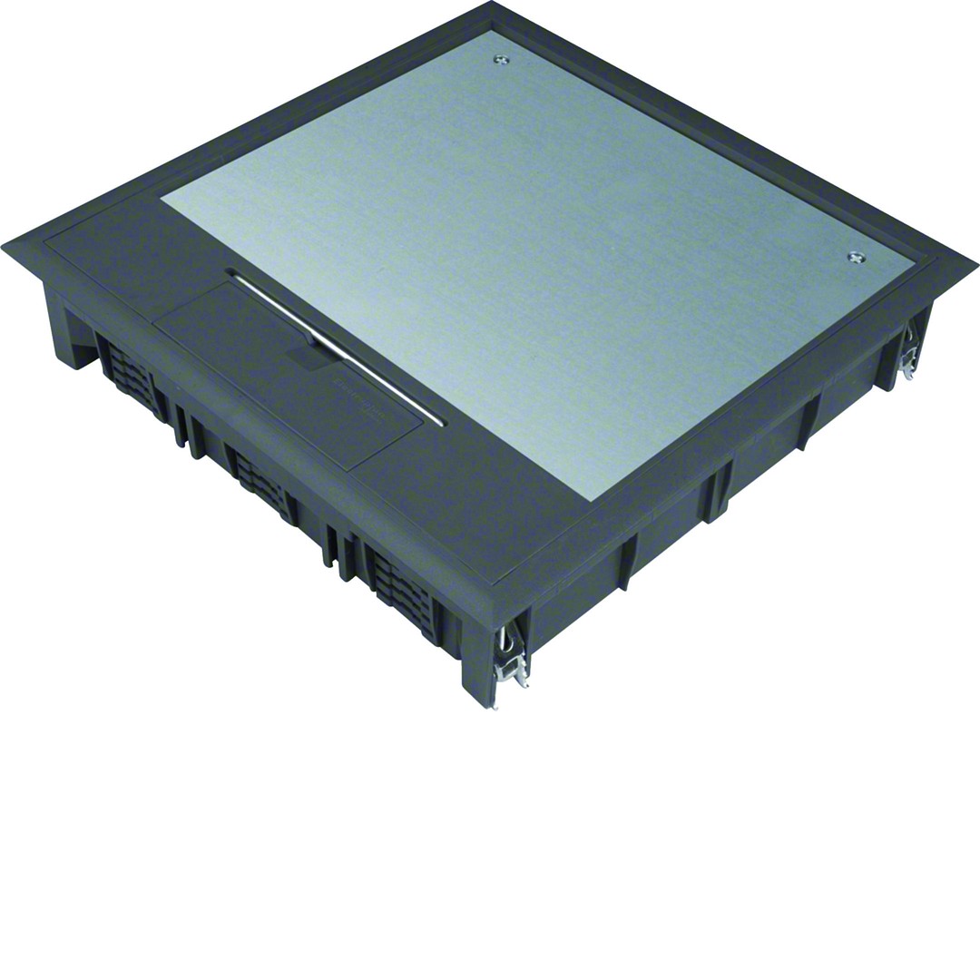 Lattiarasiakansi Q12 244x244mm pinnoitesyvennys 5mm polyamidi syvänmusta