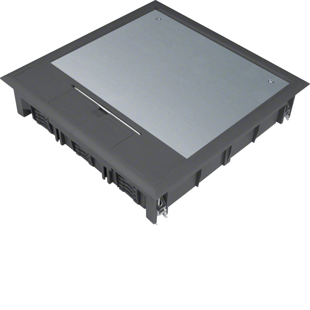 Lattiarasiakansi Q12 244x244mm pinnoitesyvennys 5mm polyamidi syvänmusta