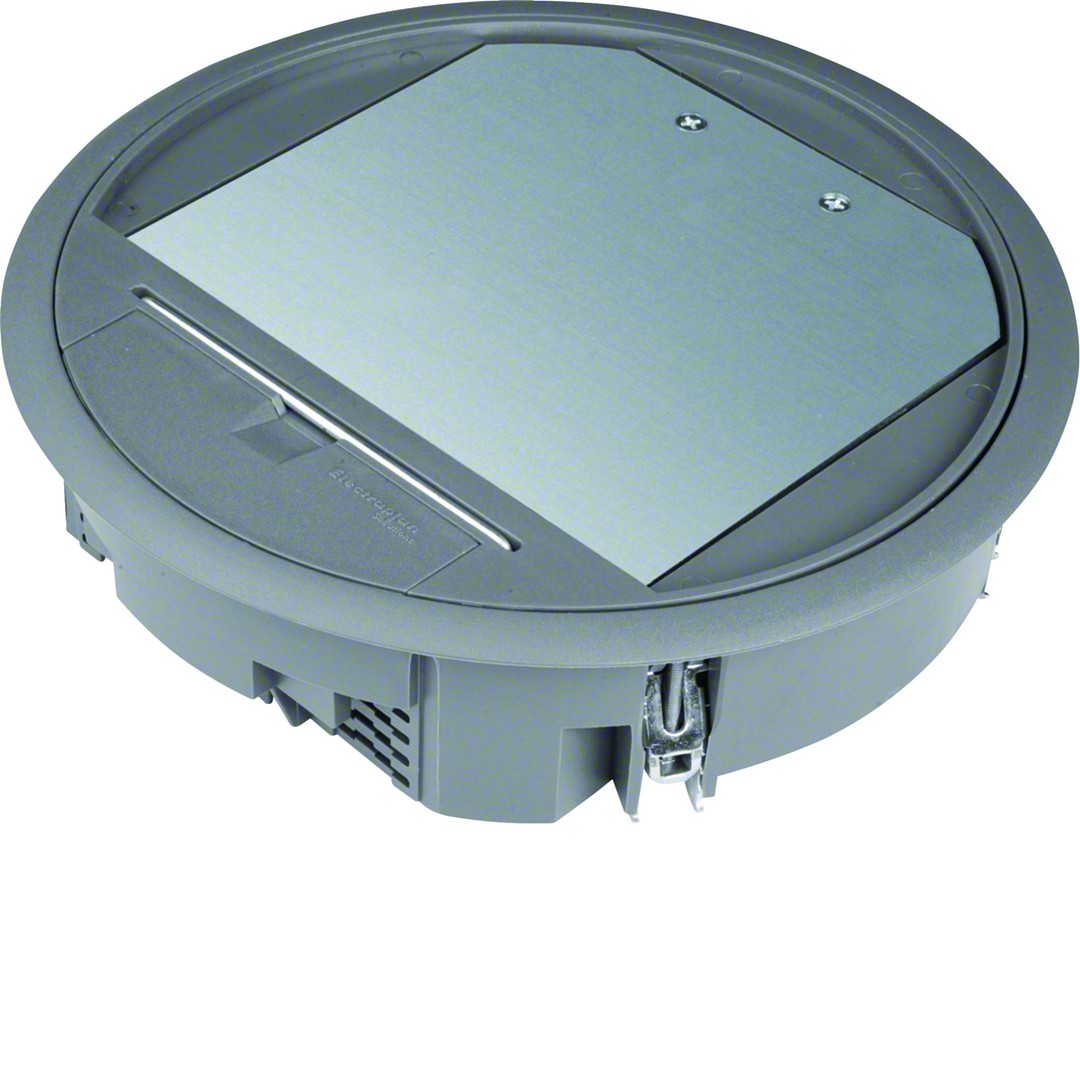 Lattiarasiakansi R06 pyöreä 215mm pinnoitesyvennys 5mm polyamidi raudanharmaa