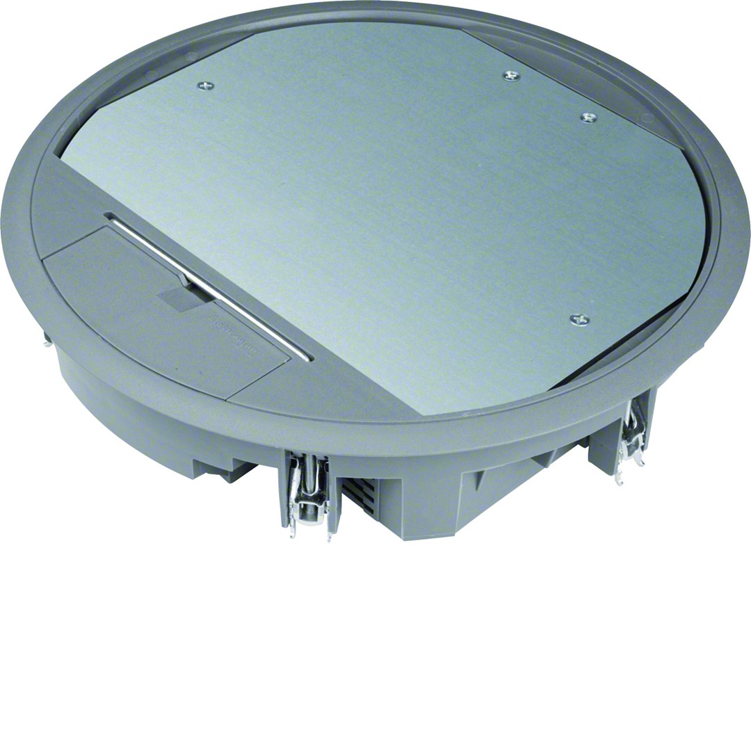 Lattiarasiakansi R10 pyöreä 275mm pinnoitesyvennys 5mm polyamidi raudanharmaa