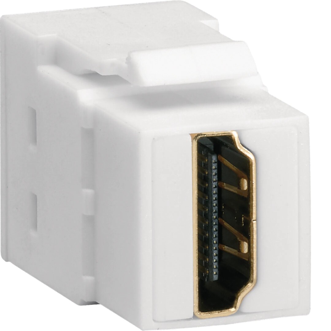 HDMI-jatkoliitin suora Keystone-mitoituksella, liitinsovitteisiin