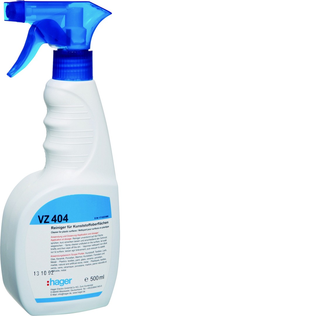 Puhdistusspray koteloiden muoviosien puhdistamiseen
